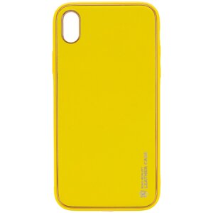 Чохол Xshield для Apple iPhone X / XS Шкіряний Жовтий / Yellow