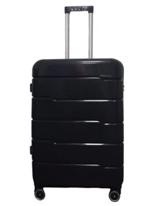 Валіза середня M+ з поліпропілену Milano bag 0305 84л Чорний