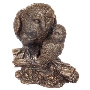 Декоративна фігурка міні 14см Owl with an owlet symbol of a wise mother Veronese