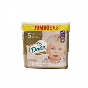 Дитячі одноразові підгузки Dada Extra Care Jumbo Bag Розмір 5 JUNIOR (15-25 кг) 68 шт