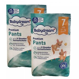 Дитячі підгузки-трусики Babydream Premium 7 XXL (17+ кг) 32 шт