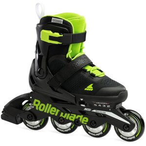 Дитячі ролики Rollerblade Microblade 2023 36,5-40 Чорний-Салатовий