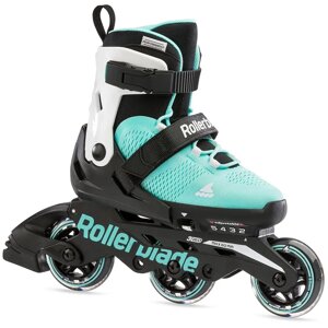 Дитячі роликові ковзани Rollerblade Microblade 3WD 2023 33-36,5 Білий-Блакитний