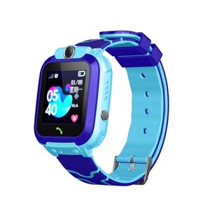 Дитячий розумний смарт годинник XO H100 IP67 2G 400mAh iOS/Android LCD Синій