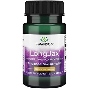 Екстракт кореня Еврикоми Swanson LongJax Eurycoma Longifolia Jack 400 mg 30 Caps