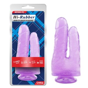 Фіолетовий подвійний фалоімітатор 7.9 Inch Dildo Chisa