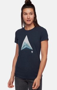 Футболка жіноча Black Diamond SS Mountain Transparency Tee L Темно-Синій