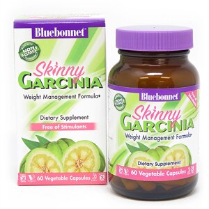 Гарцинія формула управління вагою Bluebonnet Nutrition Skinny Garcinia 60 вегетаріанських капсул