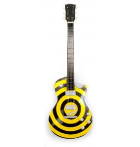 Гітара мініатюра дерево guitar GL spiral yellow 24 см жовтий (DN29838)