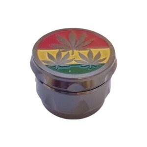 Гріндер для подрібнення тютюну ASHTRAY HL-200 Конопля Black (10874-hbr)