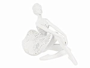 Інтер'єрна статуетка Lefard Ballerina 20х13х14 см White AL120200