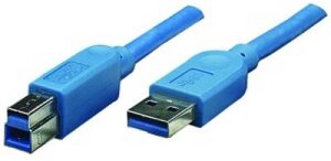 Кабель atcom USB 3.0 AM/BM 3 м blue