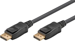 Кабель монітора-сигнальний Gutbay DisplayPort M/M 5.0m v1.2 4K@60Hz +LockMech 3D Gold чорний (78.01.2855)