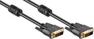 Кабель монітора-сигнальний Gutbay DVI M/M 10.0m 24+1 D=8.0mm Ferrite 2xS Gold Сu чорний (78.01.2933)