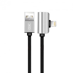 Кабель USB XO NB46 2в1 + переходник USB - Lightning + Lightning Audio 1m (silver)