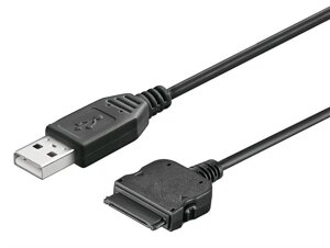 Кабель пристроїв Goobay USB2.0 A-30pin_Apple M/M 1.5m Silver Contact чорний (75.04.2213)