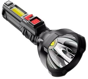 Кишеньковий ручний акумуляторний ліхтарик із зарядкою Flashlight USB 6х3х14 см Чорний (S830USB)