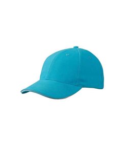 Кепка Myrtle Beach 6 Panel Sandwich Cap U Блакитно-білий (MB024)