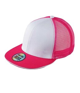 Кепка Myrtle Beach Pro Cap Mesh 6 Panel U Білий-маджента (MB6635)