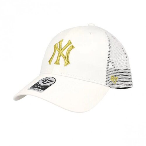 Кепка-тракер 47 brand NY yankees one size white/gold B-BRMTL17CTP-WH