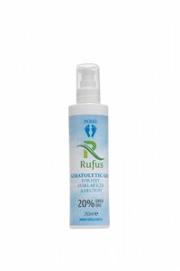 Кератолітик для стоп на основі 20% сечовини Rufus Keratolytic Gel For Feet Ph 5.5 250 мл