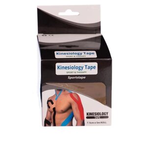 Кінезіо тейп у рулоні еластичний пластир Zelart 7,5 см х 5 м Kinesio tape BC-0474-7_5 Biege (SK000258)