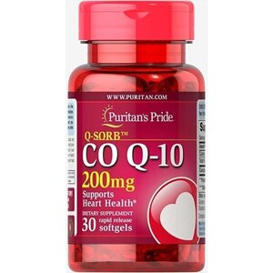 Коензім Puritan's Pride Q-Sorb Co Q-10 200 mg 30 Softgels