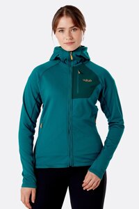 Кофта Rab Superflux Hoody Women's 12 Темно-Бірюзовий