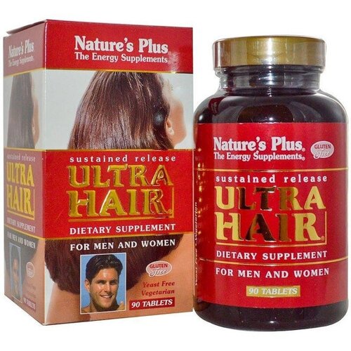 Комплекс для шкіри волосся нігтів Nature's Plus Ultra Hair For Men & Women 90 Tabs