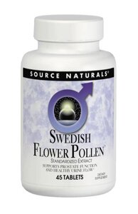 Комплекс для підтримки функції простати Swedish Flower Pollen Source Naturals 90 таблеток