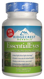 Комплекс для Захисту та Поліпшення Зір EssentialEyes RidgeCrest Herbals 120 гелевих капсул