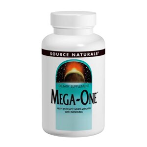 Комплекс вітамінів та мінералів Source Naturals Mega-One 60 таблеток (SN0008)