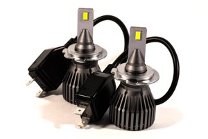 Комплект LED ламп HeadLight F1X H7 (PX26d) 52W 12V 8400Lm з активним охолодженням ( збільшена світловіддача )