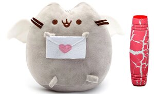 Комплект М'яка іграшка кіт з листом Pusheen cat та Антистрес іграшка Mokuru (vol-725)