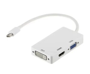 Конвертер перехідник Mini DisplayPort на HDMI/DVI/VGA 34113