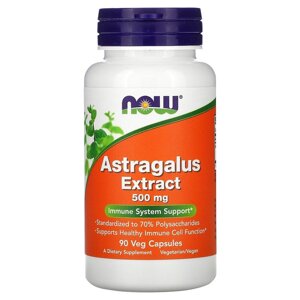 Корінь астрагалу NOW Foods Astragalus Extract 500 mg 90 Veg Caps