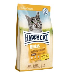 Корм для дорослих котів від грудок вовни Happy Cat Minkas Hairball Control із птахом 4 кг