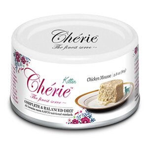 Корм вологий Cherie Complete&Balanced Chicken Mousse Мусс із курки для кошенят Pettric 80 г