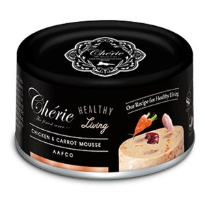 Корм вологий Cherie Healthy Living Chicken Mousse Pettric ніжний мус із курки та моркви 80 г