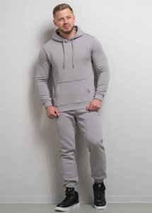 Костюм чоловічий спортивний на флісі 342220 нар. 2XL Fashion Сірий