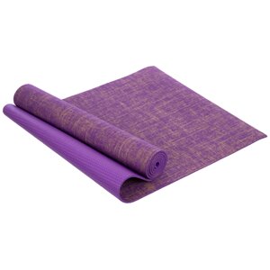 Килимок для йоги Джутовий Yoga mat 6мм SP-Sport FI-2441 Фіолетовий