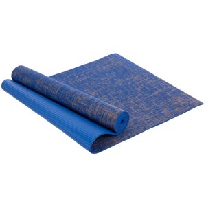 Килимок для йоги Джутовий Yoga mat 6мм SP-Sport FI-2441 Синій