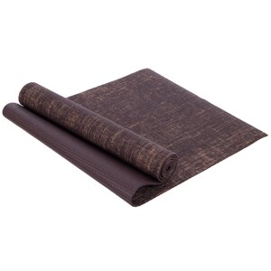 Килимок для йоги Джутовий Yoga mat 6мм SP-Sport FI-2441 Темно-коричневий