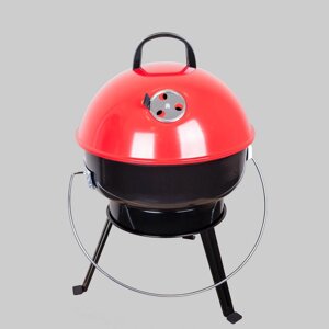 Червоний складаний міні вугільний гриль-барбекю Lightled CAMP GRILL LV210711R Red