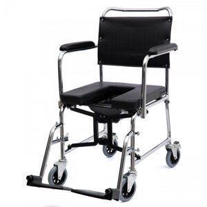 Крісло-каталка з туалетом MED1 KY689 90 см Black