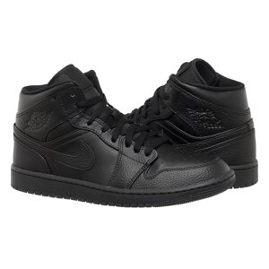 Кросівки чоловічі Jordan 1 Mid Triple Black (554724-091) 41 Чорний