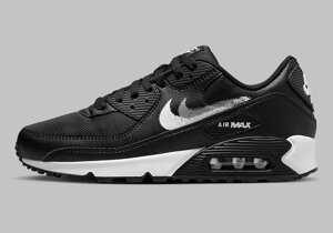 Кросівки чоловічі Nike Air Max 90 (FD0657-001) 42.5 Чорно-білий