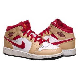 Кросівки жіночі Jordan 0 Mid Light Cardinal Curry (Gs) (554725-201) 36.5 Бежевий