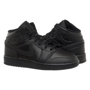 Кросівки жіночі Jordan 1 Mid (Gs) Black (554725-091) 36.5 Чорний