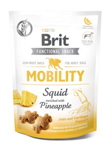 Ласощі для собак Brit Care Mobility кальмар з ананасом 150 г (8595602539932)